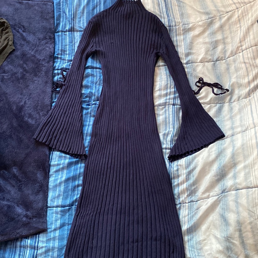 Ashley Stewart Navy Blue Dress